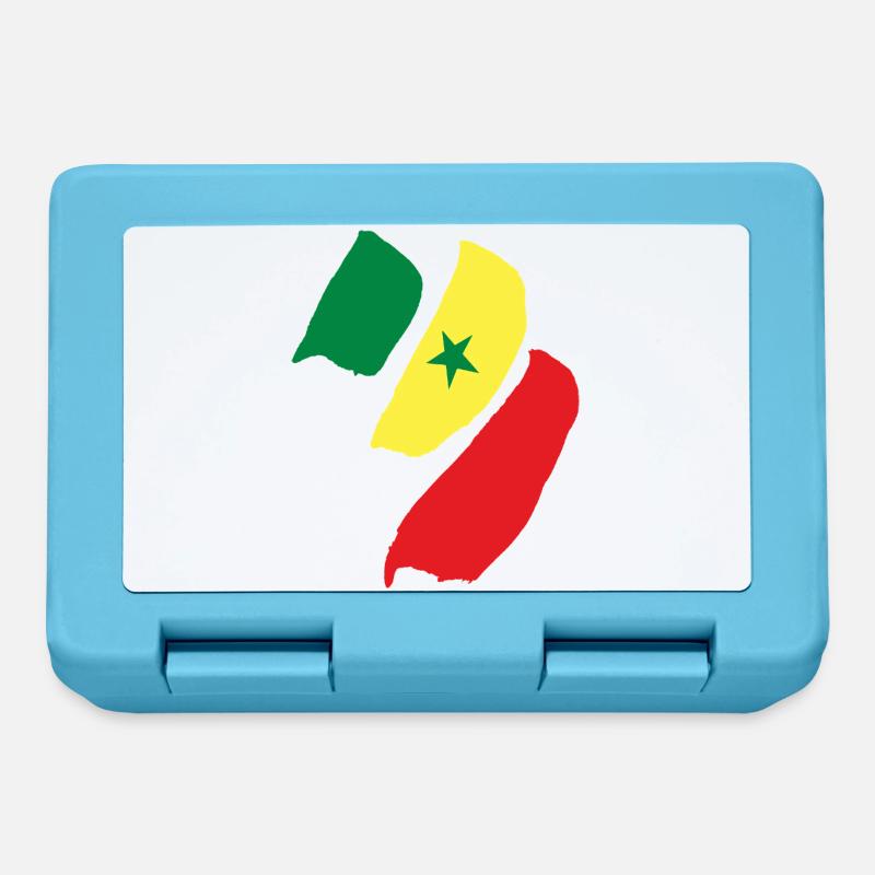 drapeau du Sénégal - Boîte à goûter - bleu saphir
