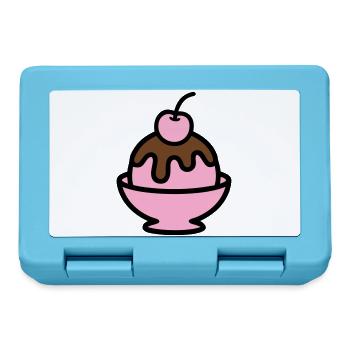 Sundae Cherry Artwork - Lunchbox - sapphire blue - Front