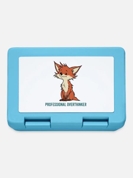 Schlauer Fuchs-Überdenker - Brotdose - Saphirblau