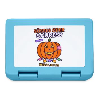 Halloween- Süßes oder Saures Halloween? Beides! - Brotdose - Saphirblau - Vorne