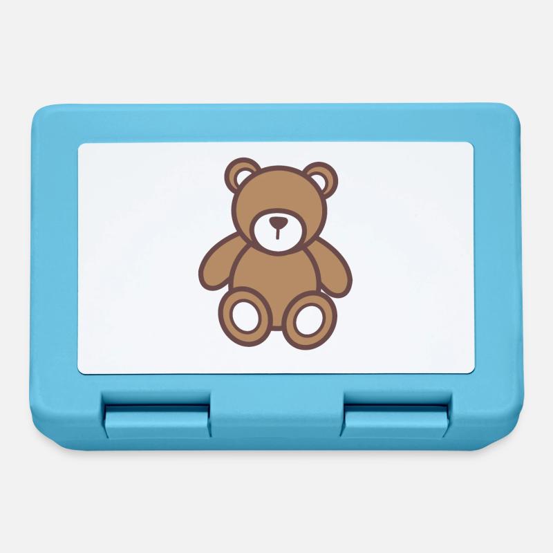 Teddy bear - Lunchbox - sapphire blue