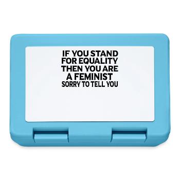 Feminism Feminist Feminist Gift - Lunchbox - sapphire blue - Front