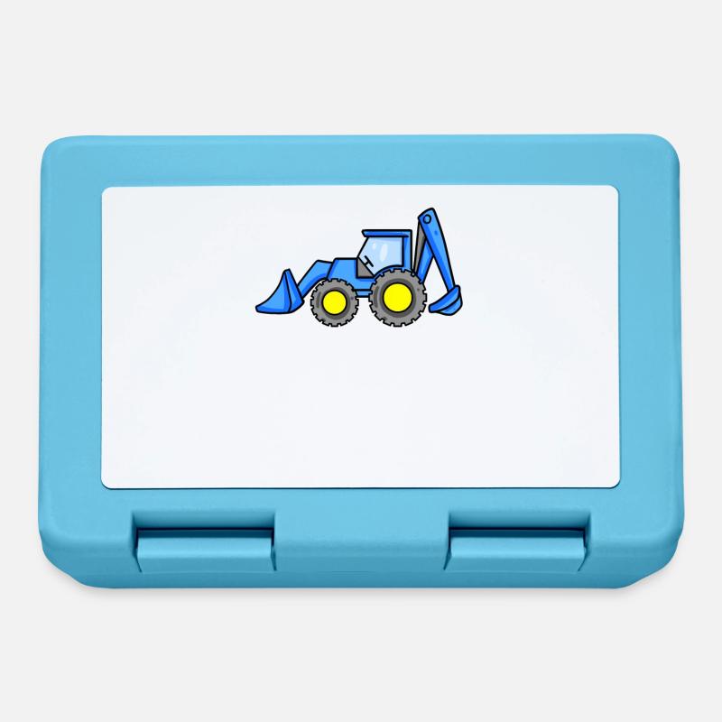 Chantier de chantier de dragage - Boîte à goûter - bleu saphir