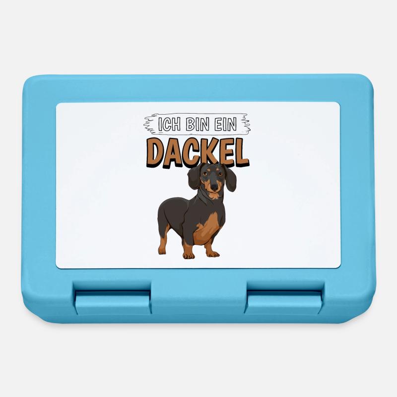 Dackel Ich bin ein Dackel - Brotdose - Saphirblau
