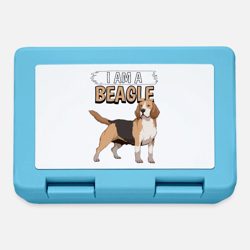Beagle I Am A Beagle - Boîte à goûter - bleu saphir