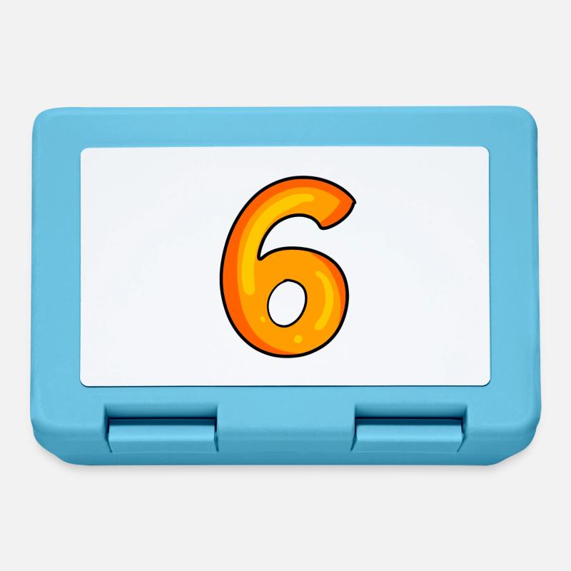 Numéro 6 - Boîte à goûter - bleu saphir