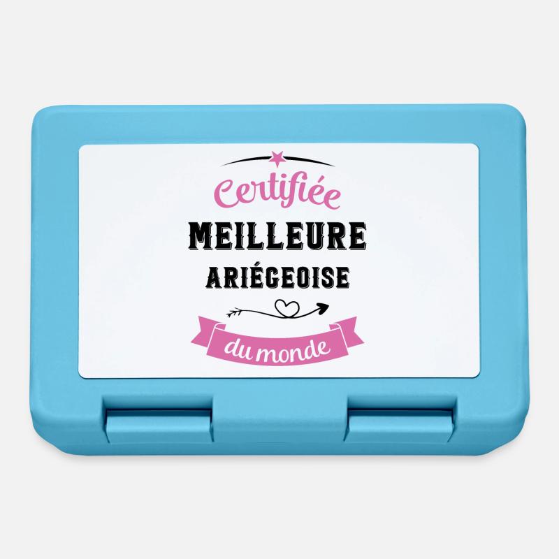 Certifiée ariégeoise du monde - Boîte à goûter - bleu saphir
