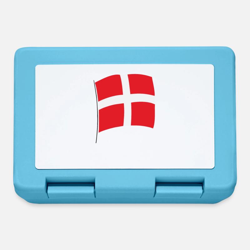 Danemark Drapeau Danois Drapeau Danmark Danemark - Boîte à goûter - bleu saphir