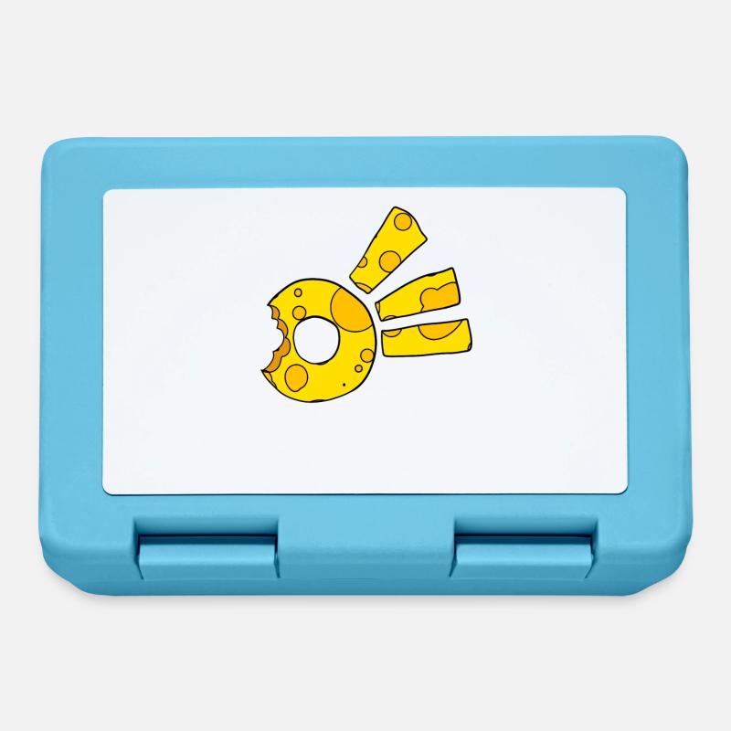 Symbole de la comète du fromage - Boîte à goûter - bleu saphir