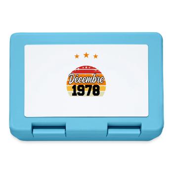 Cadeau Les légendes sont nées en Décembre 1978 - Boîte à goûter - bleu saphir - Devant
