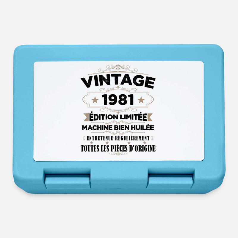 Vintage 1981 Édition Limitée - Boîte à goûter - bleu saphir