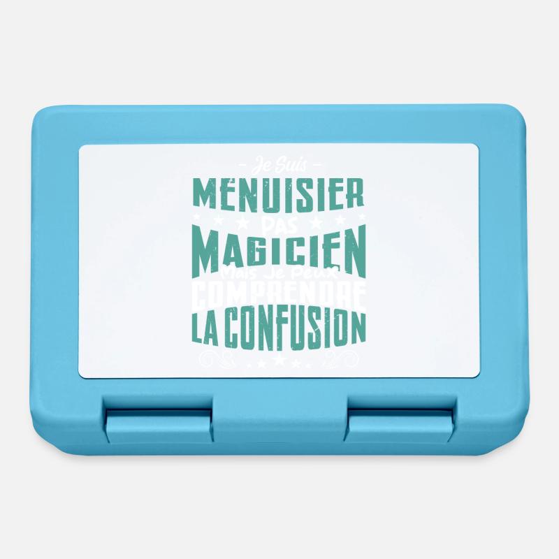 Je Suis menuisier Pas Magicien - Boîte à goûter - bleu saphir