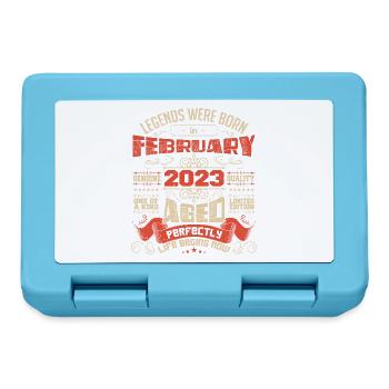 Legends were born in February 2023 | gift - Lunchbox - sapphire blue - Front
