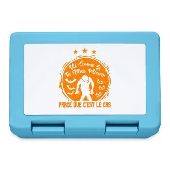 Vie comme si tu allais mourir - Boîte à goûter - bleu saphir - Devant