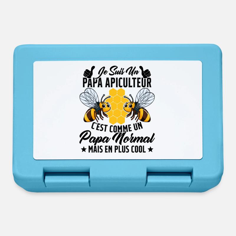 Papa Apiculteur C'est Comme Papa Normal Cadeau - Boîte à goûter - bleu saphir