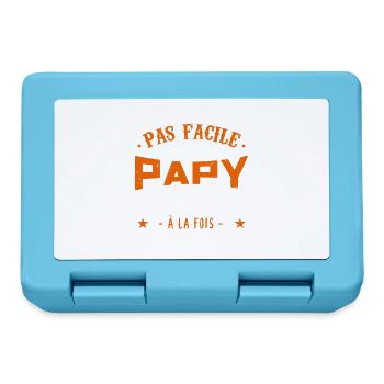 je suis un papy retraité - Boîte à goûter - bleu saphir - Devant