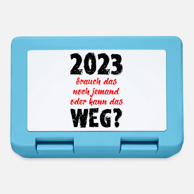 2023 Brauch Das Noch Jemand Oder Kann Das Weg Fun - Brotdose - Saphirblau