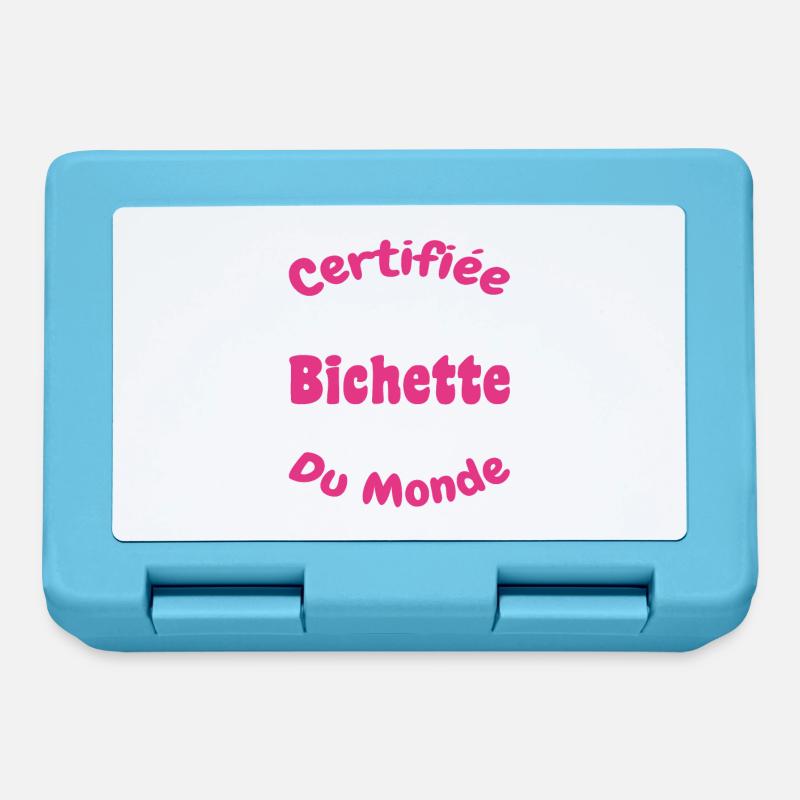 Certifiée Meilleure Bichette Du Monde, Cadeau - Boîte à goûter - bleu saphir