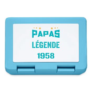 Les Papas De Légende Née En 1958 | Fête Des Pères - Boîte à goûter - bleu saphir - Devant