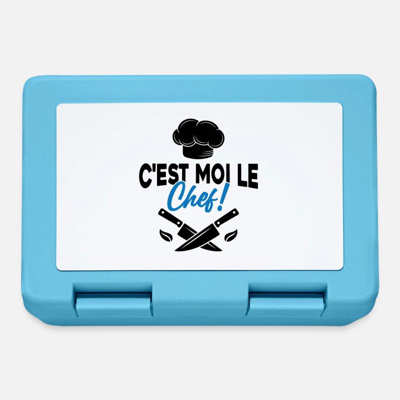 C'est moi le chef Toque de cuisinier - Boîte à goûter - bleu saphir