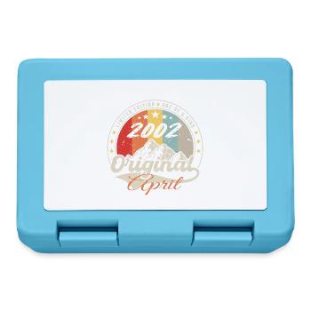 April 2002 Birthday Gift April 2002 Vintag - Lunchbox - sapphire blue - Front