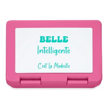 Belle Intelligente et Modeste - Boîte à goûter - rose - Devant