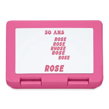 30 ans - la vie en rose 30ans Humour - Boîte à goûter - rose - Devant