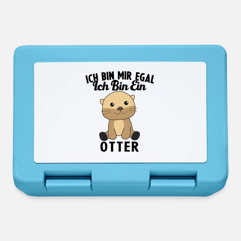 ich bin mir egal ich bin ein otter Geschenk - Brotdose - Saphirblau