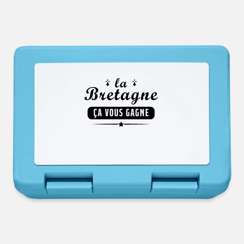 La bretagne ça vous gane pour Breton - Boîte à goûter - bleu saphir