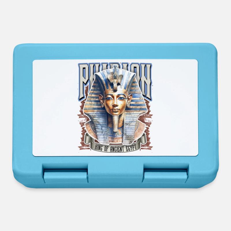 Pharaon égyptien, Tut-Ench-Amon, égyptien - Boîte à goûter - bleu saphir