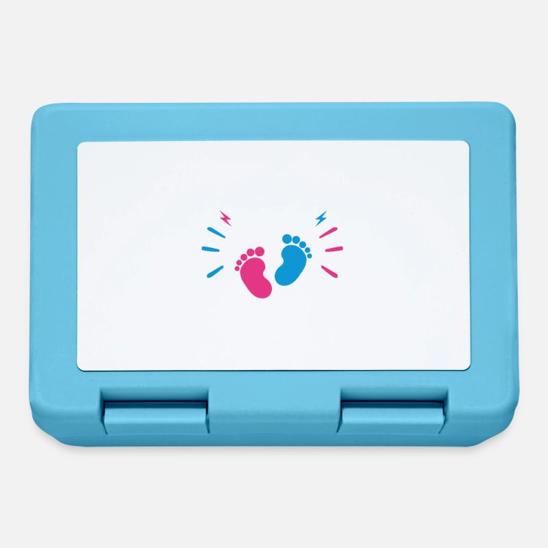 Cadeau Drôle Future Maman Annonce Grossesse - Boîte à goûter - bleu saphir