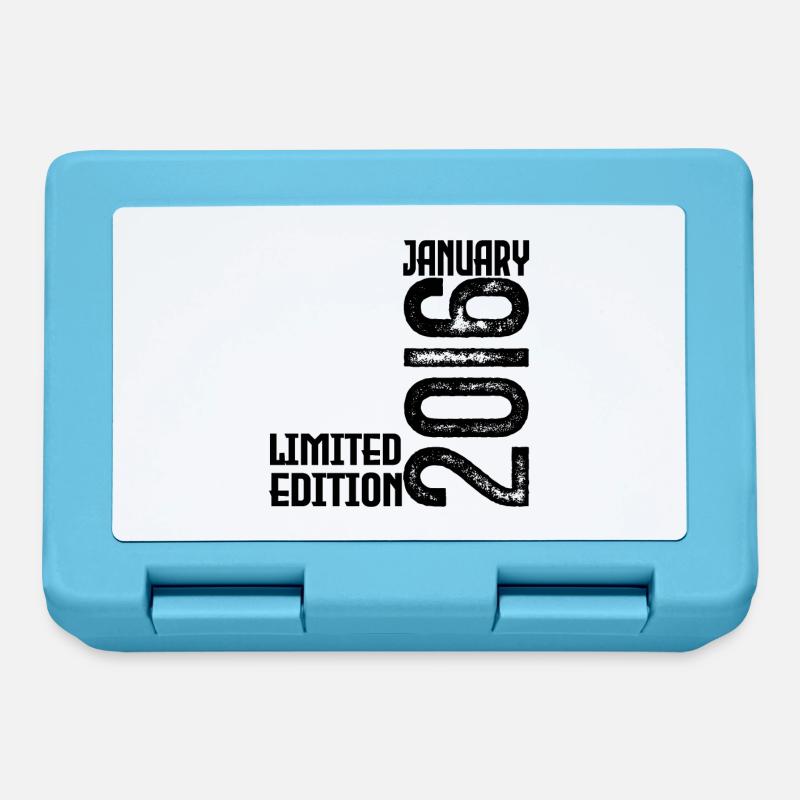 Geburtstagsgeschenk Januar 2016. Januar 2016. - Brotdose - Saphirblau