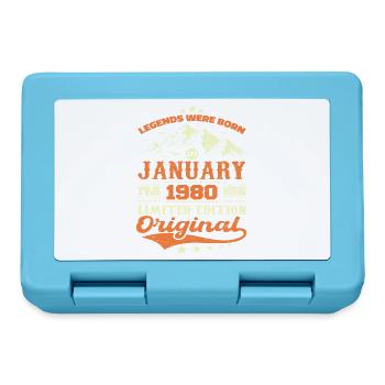 Legendary Since January 1980 Vintage Retro 1980's - Lunchbox - sapphire blue - Front