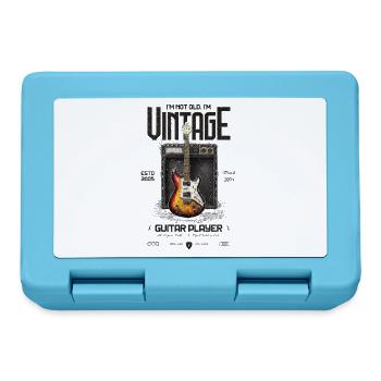 Je ne suis pas vieux Je suis vintage Rétro 2005 Guitare - Boîte à goûter - bleu saphir - Devant