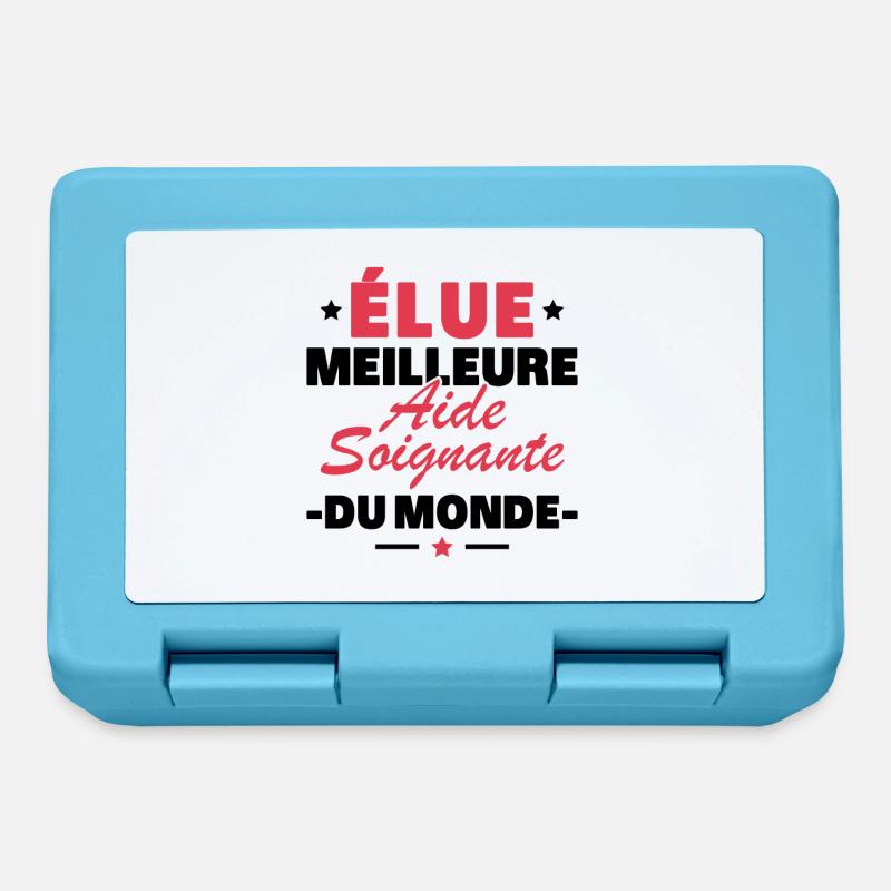 Élue meilleure aide soignante du monde - Boîte à goûter - bleu saphir