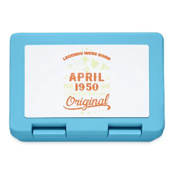 April 1950 Cadeau Anniversaire 1950 Légendes April - Boîte à goûter - bleu saphir - Devant