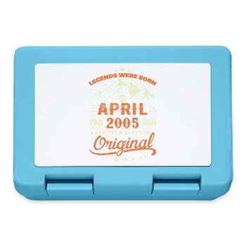 April 2005 Birthday Gift 2005 Legends April - Lunchbox - sapphire blue - Front