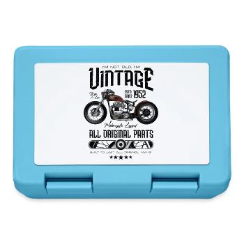 Vintage Motorrad Motorrad Motorrad Geburtstag 1952 - Brotdose - Saphirblau - Vorne