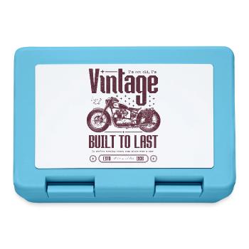 Vintage Motorcycle Bikers Motorbike Birthday 1936 - Lunchbox - sapphire blue - Front
