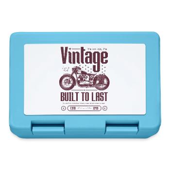 Vintage Motorcycle Bikers Motorbike Birthday 1949 - Lunchbox - sapphire blue - Front