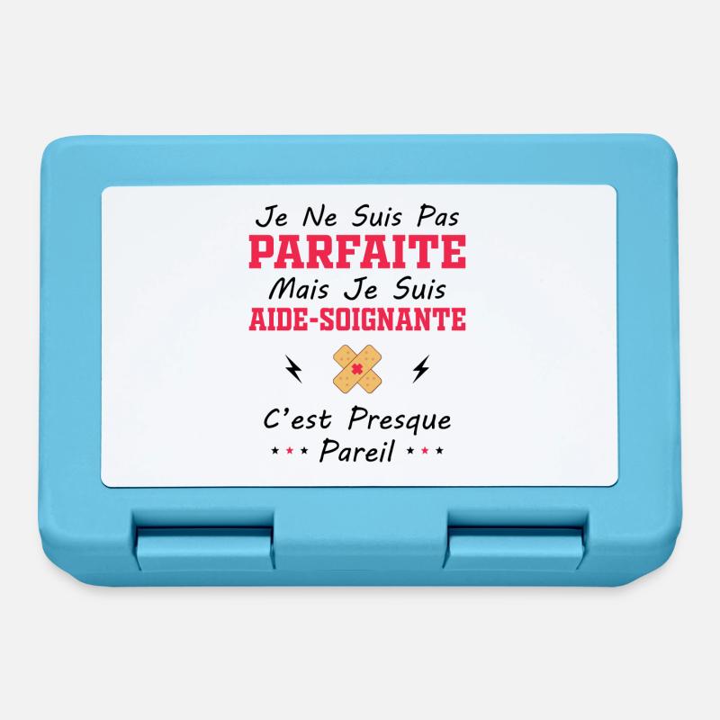 Pas Parfaite mais je suis Aide Soignante - Boîte à goûter - bleu saphir