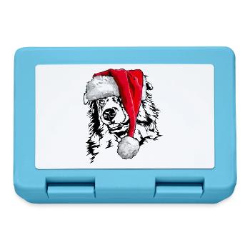 Santa AUSTRALIAN SHEPHERD Noël Wilsigns - Boîte à goûter - bleu saphir - Devant