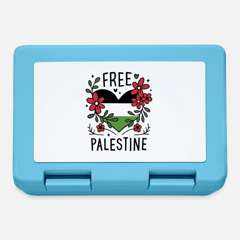 Free palestine drapeau - Boîte à goûter - bleu saphir