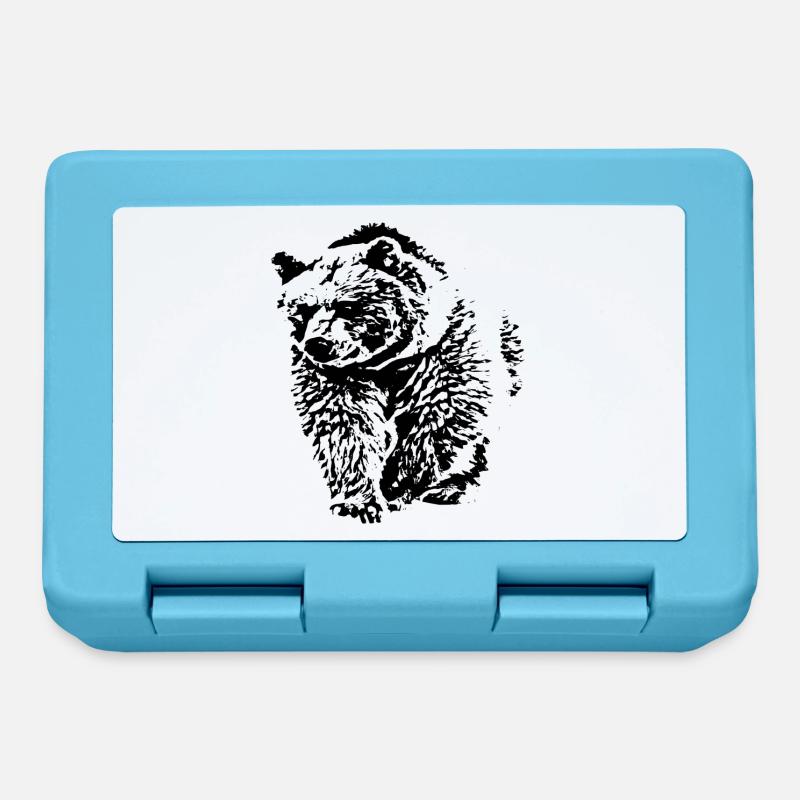 Ours - Boîte à goûter - bleu saphir