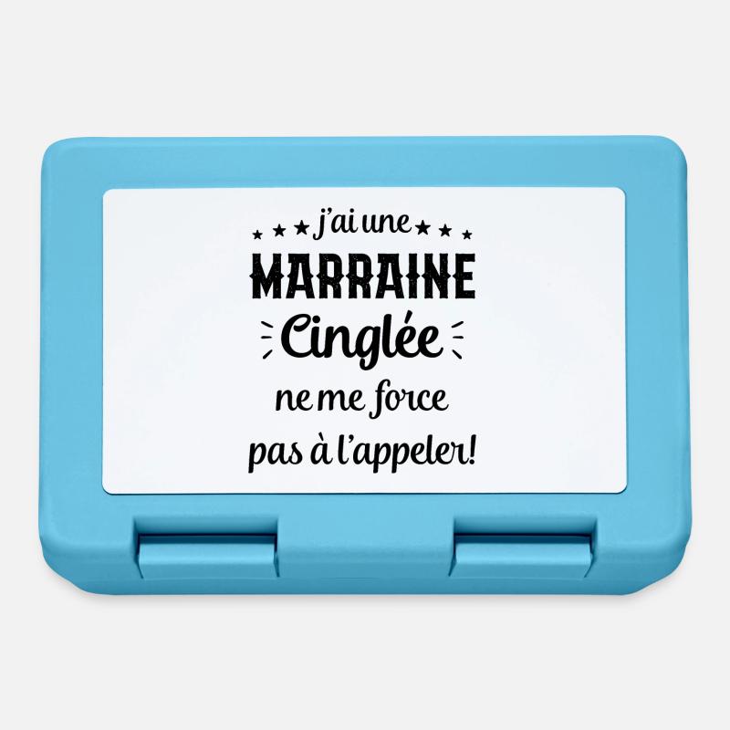 J'ai une Marraine Cinglée - Boîte à goûter - bleu saphir