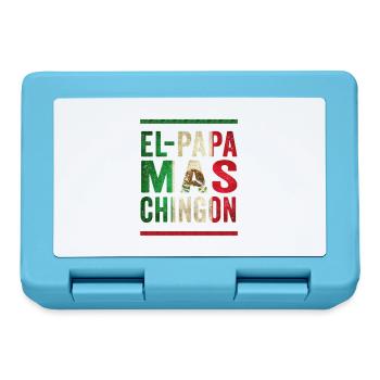 Mexican Vintage Father Saying Design - Lunchbox - sapphire blue - Front