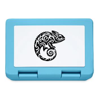 Scaly Creeper Disguise Chameleon Tattoo - Lunchbox - sapphire blue - Front