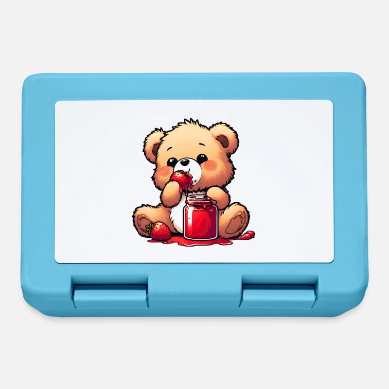 Ours Ours en peluche Ours - Boîte à goûter - bleu saphir