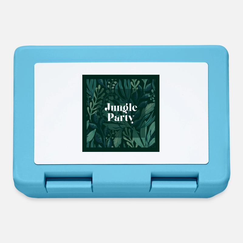 Fête dans la jungle - Boîte à goûter - bleu saphir