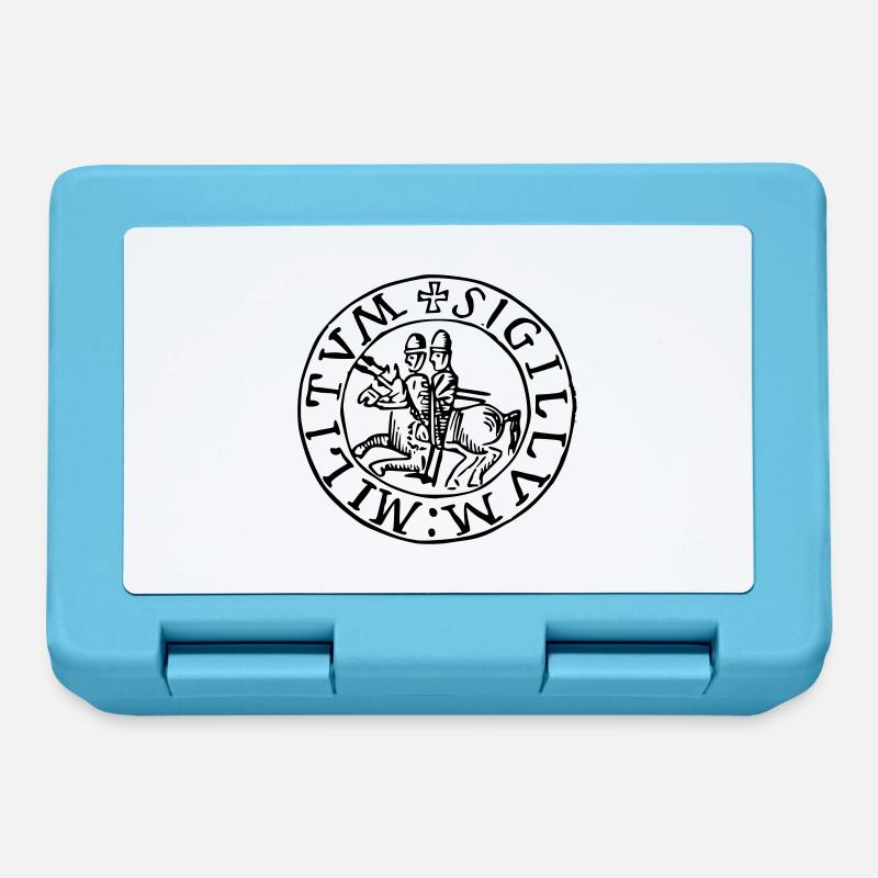 Templar knights seal - Lunchbox - sapphire blue
